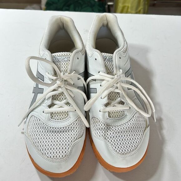 ASICS Women's GEL-Rocket 8 Volleyball Shoes White/Silver Size 10.5 - Picture 6 of 14